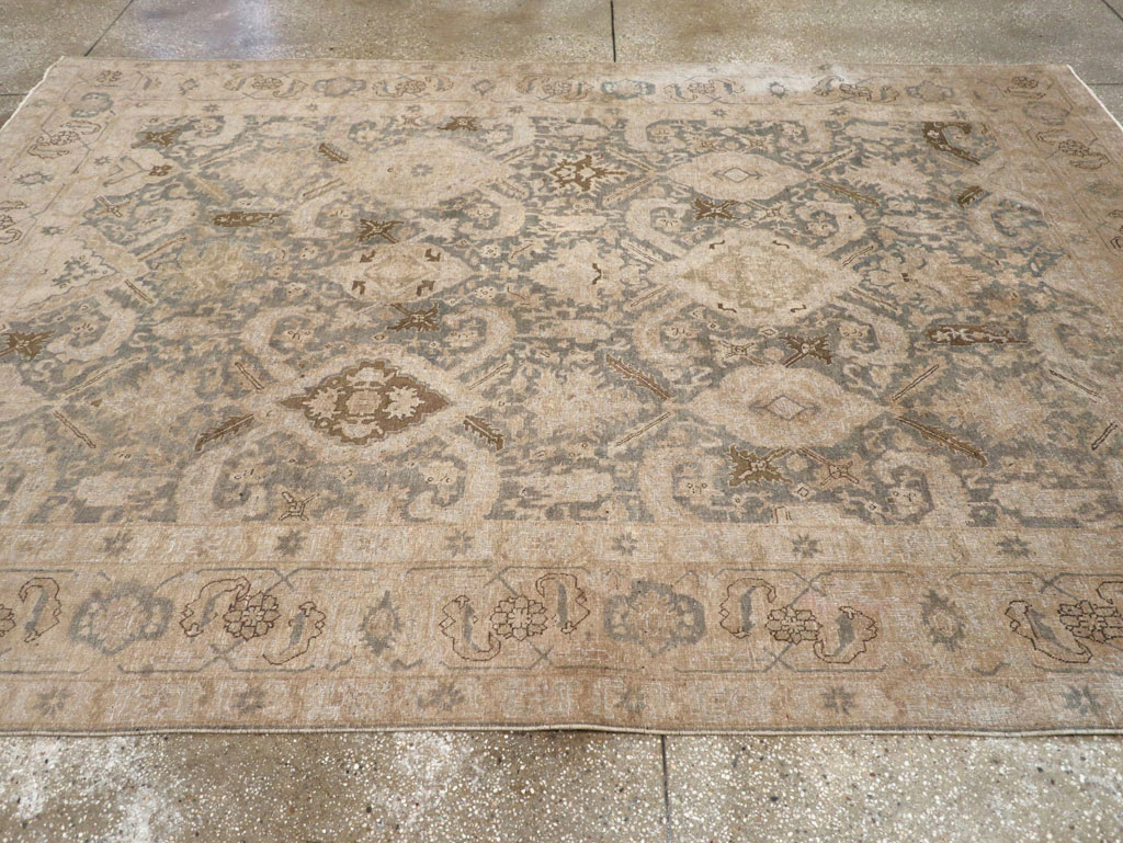 Antique Persian Tabriz Small Room Size Carpet, No.31167 - Galerie Shabab