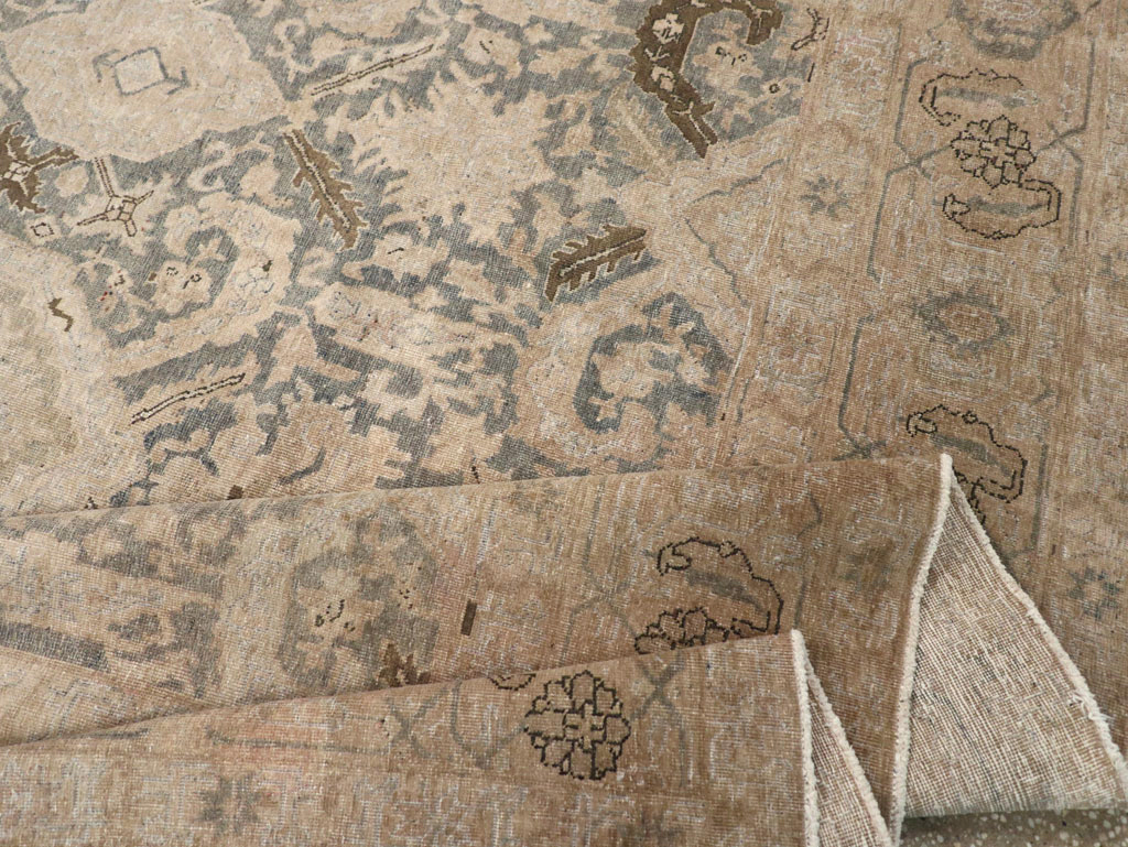 Antique Persian Tabriz Small Room Size Carpet, No.31167 - Galerie Shabab