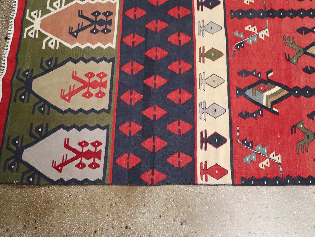 Vintage Turkish Sarkoy Kilim Long Runner, No.31169 - Galerie Shabab