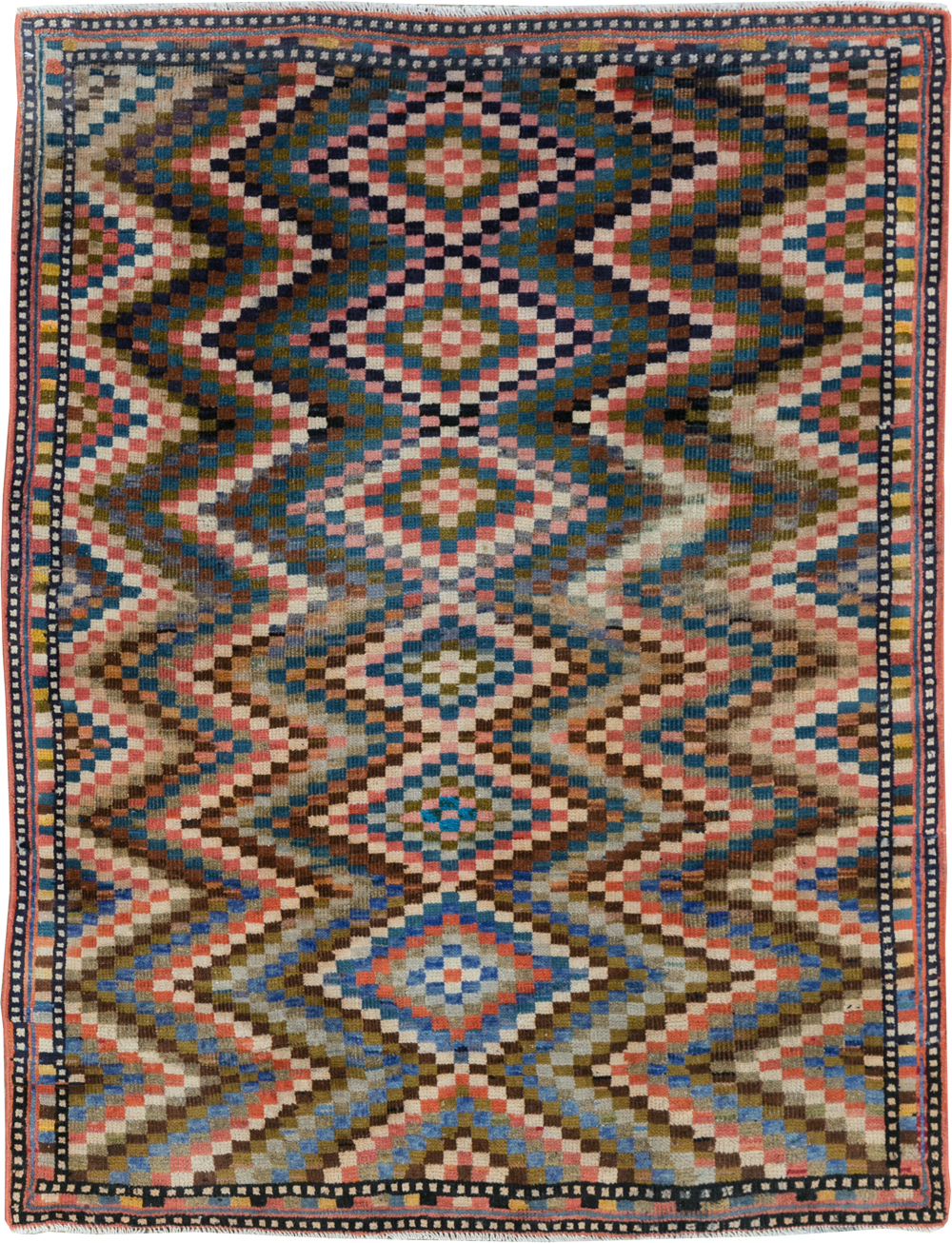 Vintage Persian Mahal Rug, No.31184 - Galerie Shabab