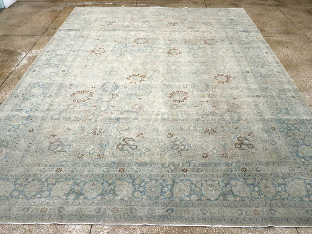 Antique Persian Tabriz Room Size Carpet, No.31210 - Galerie Shabab