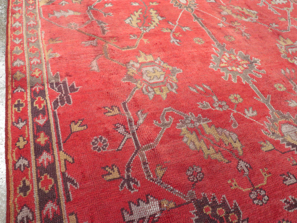 Antique Turkish Oushak Carpet, No.31212 - Galerie Shabab