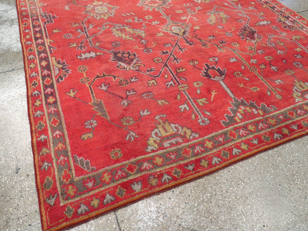 Antique Turkish Oushak Carpet, No.31212 - Galerie Shabab