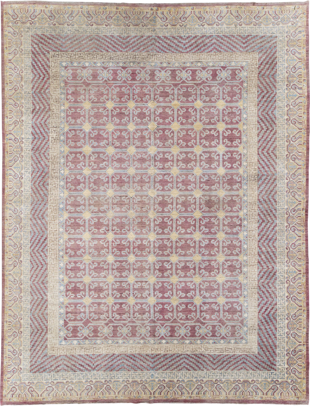 Contemporary East Turkestan Khotan Large Room Size Carpet, No.31239 - Galerie Shabab