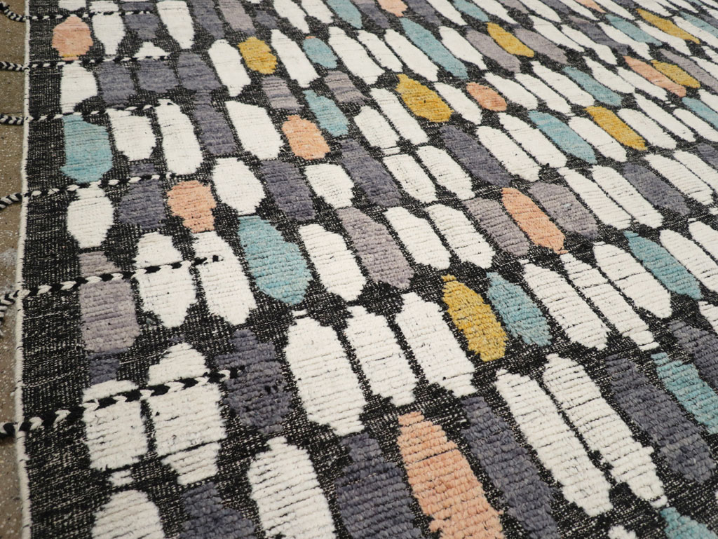 Modern Turkish Flatweave Kilim Large Room Size Carpet, No.31244 - Galerie Shabab