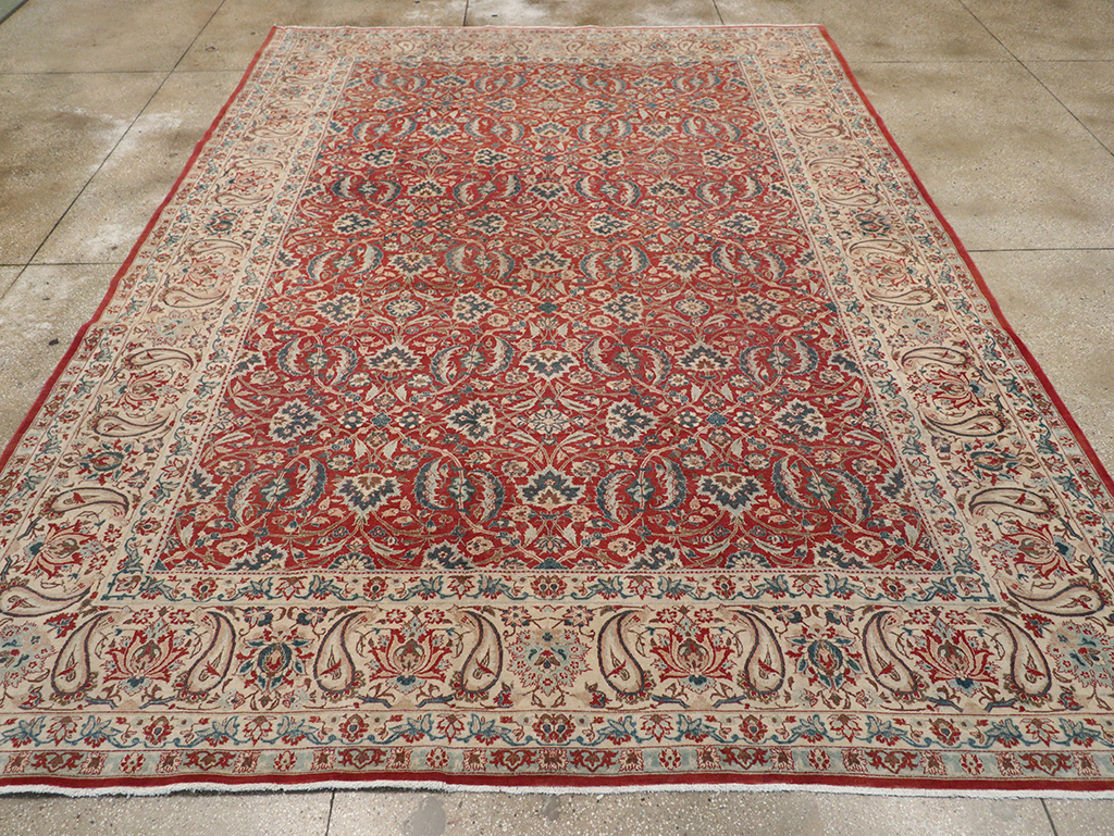 Vintage Persian Isfahan Room Size Carpet, No.31245 - Galerie Shabab