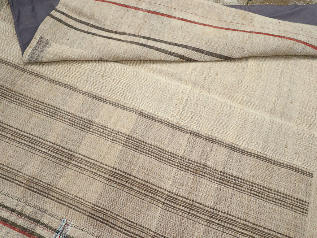 Vintage Turkish Flatweave Kilim Room Size Carpet, No.31285 - Galerie Shabab