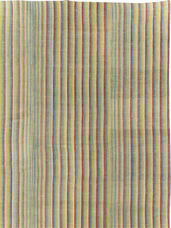 Vintage Turkish Flatweave Kilim Room Size Carpet, No.31309 - Galerie Shabab