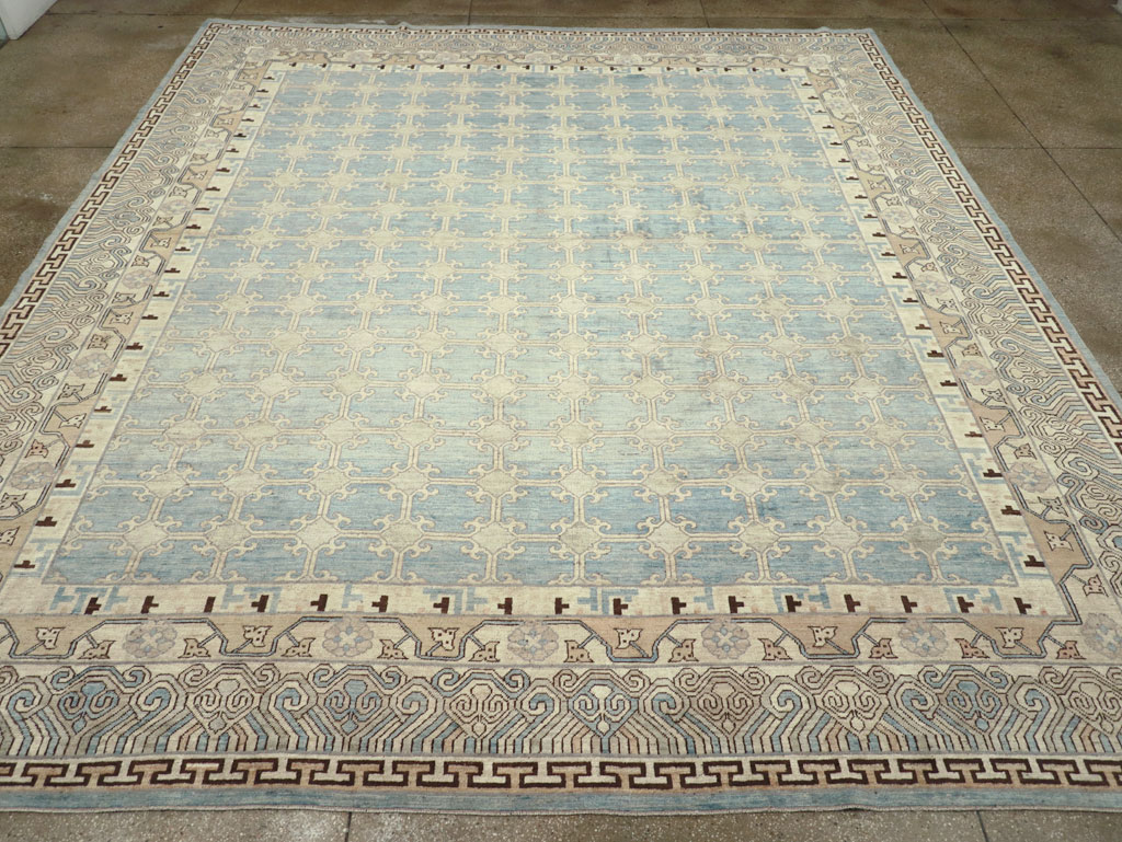 Modern East Turkestan Khotan Large Room Size Carpet, No.31342 - Galerie Shabab