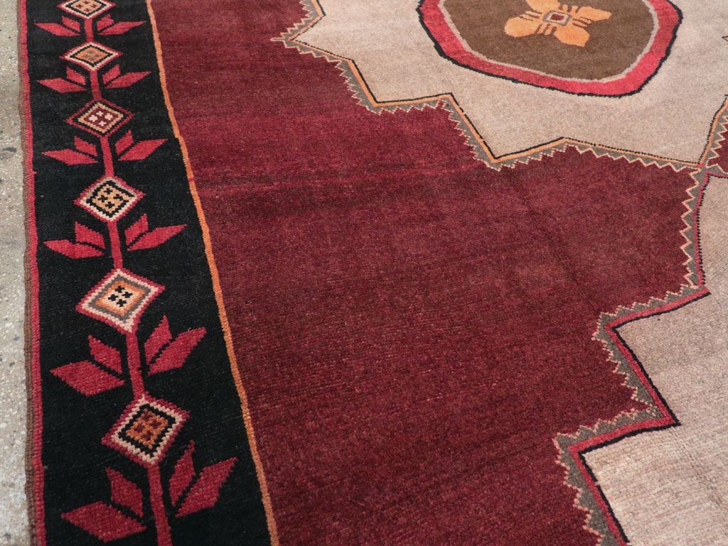 Vintage Turkish Anatolian Tribal Room Size Carpet, No.31419 - Galerie Shabab