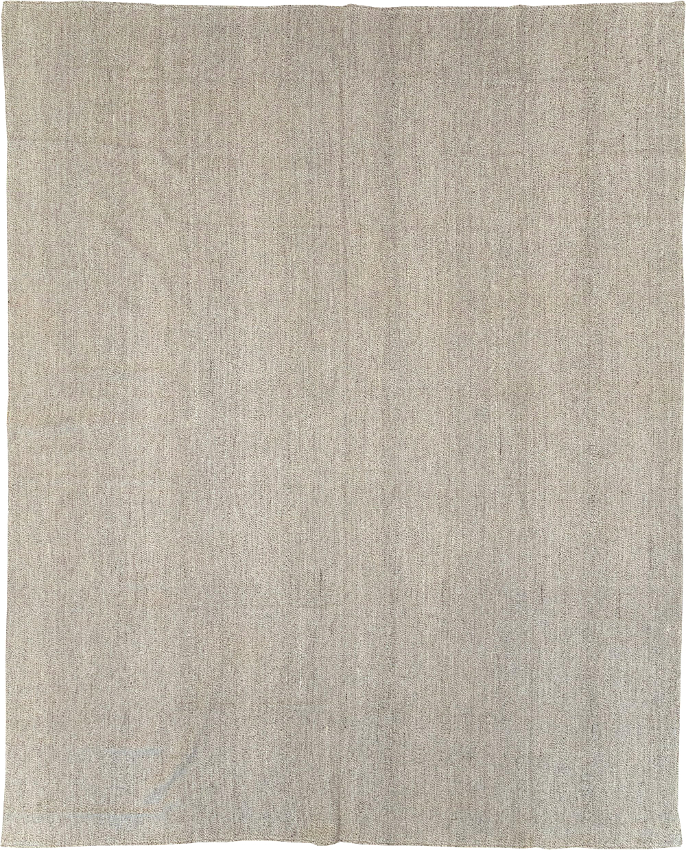 Vintage Turkish Flatweave Kilim Room Size Carpet, No.31428 - Galerie Shabab