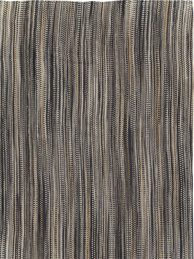 Modern Turkish Flatweave Room Size Carpet, No.31432 - Galerie Shabab