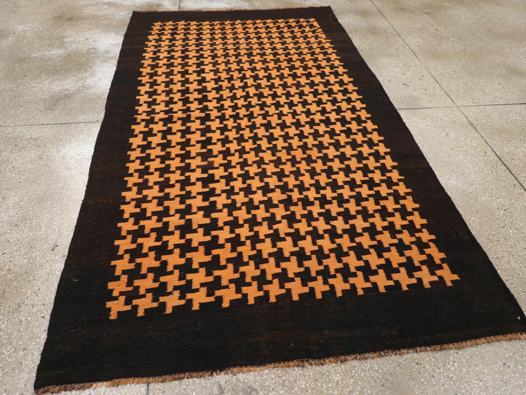 Vintage Moroccan Flatweave Gallery Rug, No.31448 - Galerie Shabab