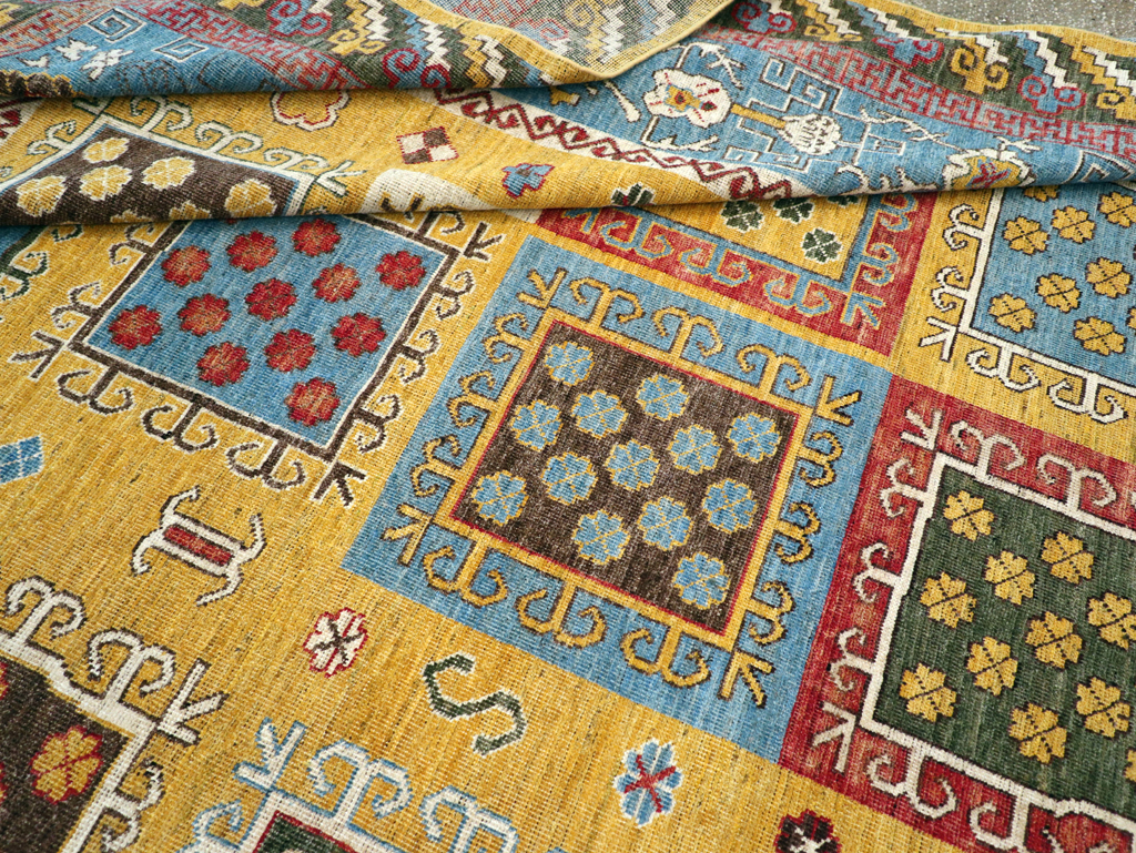 Modern East Turkestan Khotan Room Size Carpet, No.31455 - Galerie Shabab