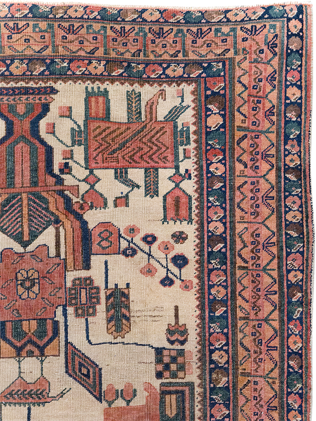 Antique Persian Afshar Rug, No.31521 - Galerie Shabab