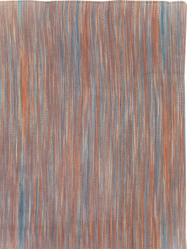 Modern Turkish Flatweave Room Size Carpet, No.31546 - Galerie Shabab