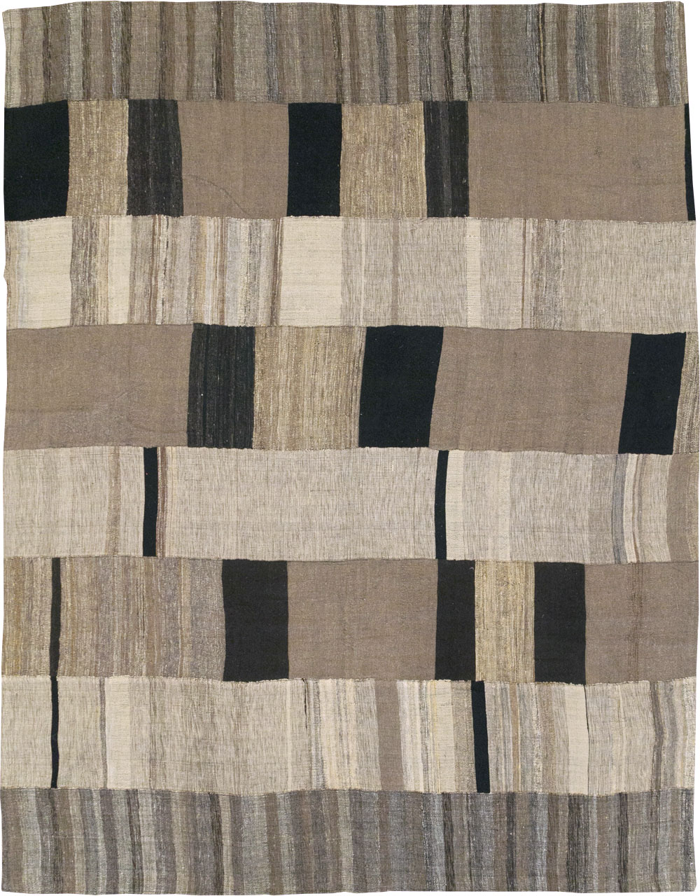 Modern Turkish Flatweave Room Size Carpet, No.31596 - Galerie Shabab