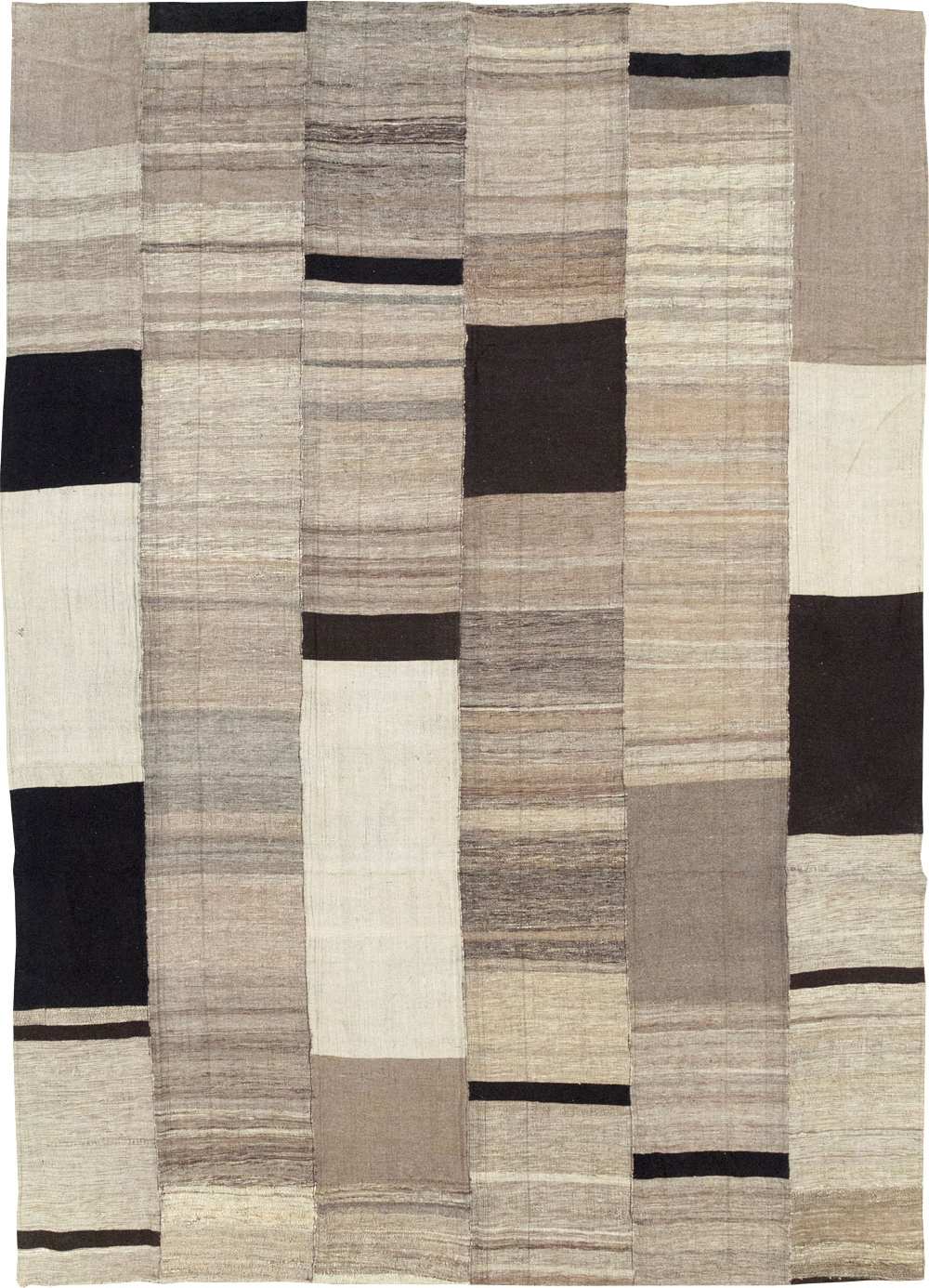 Modern Turkish Flatweave Room Size Carpet, No.31598 - Galerie Shabab