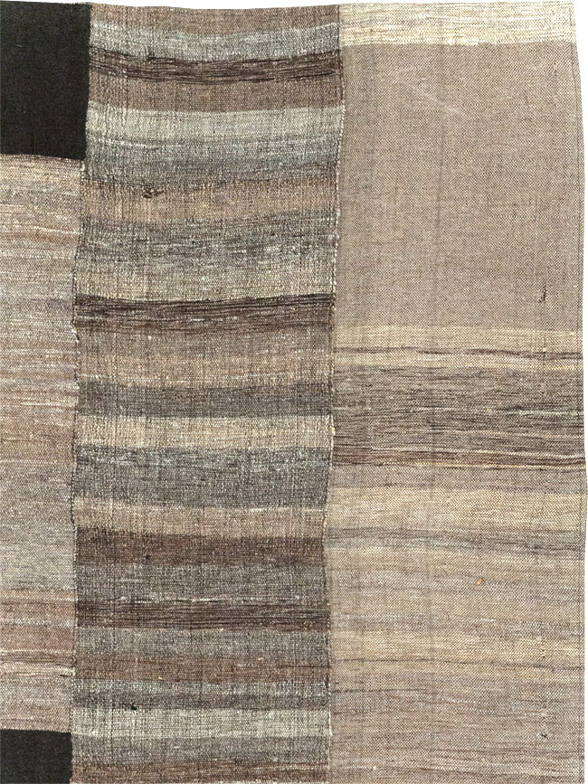 Modern Turkish Flatweave Room Size Carpet, No.31607 - Galerie Shabab