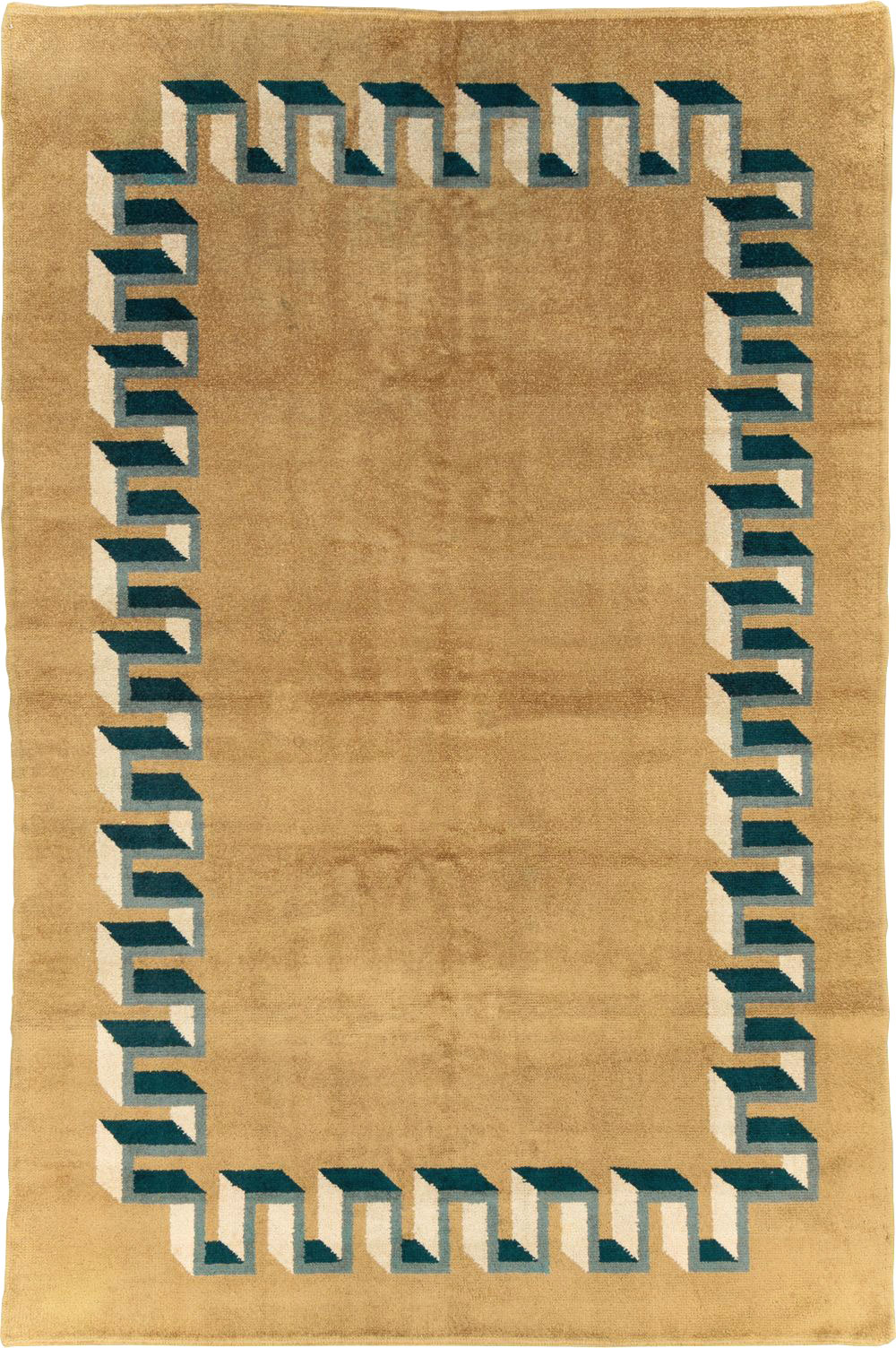 Vintage French Art Deco Carpet, No.31615 - Galerie Shabab