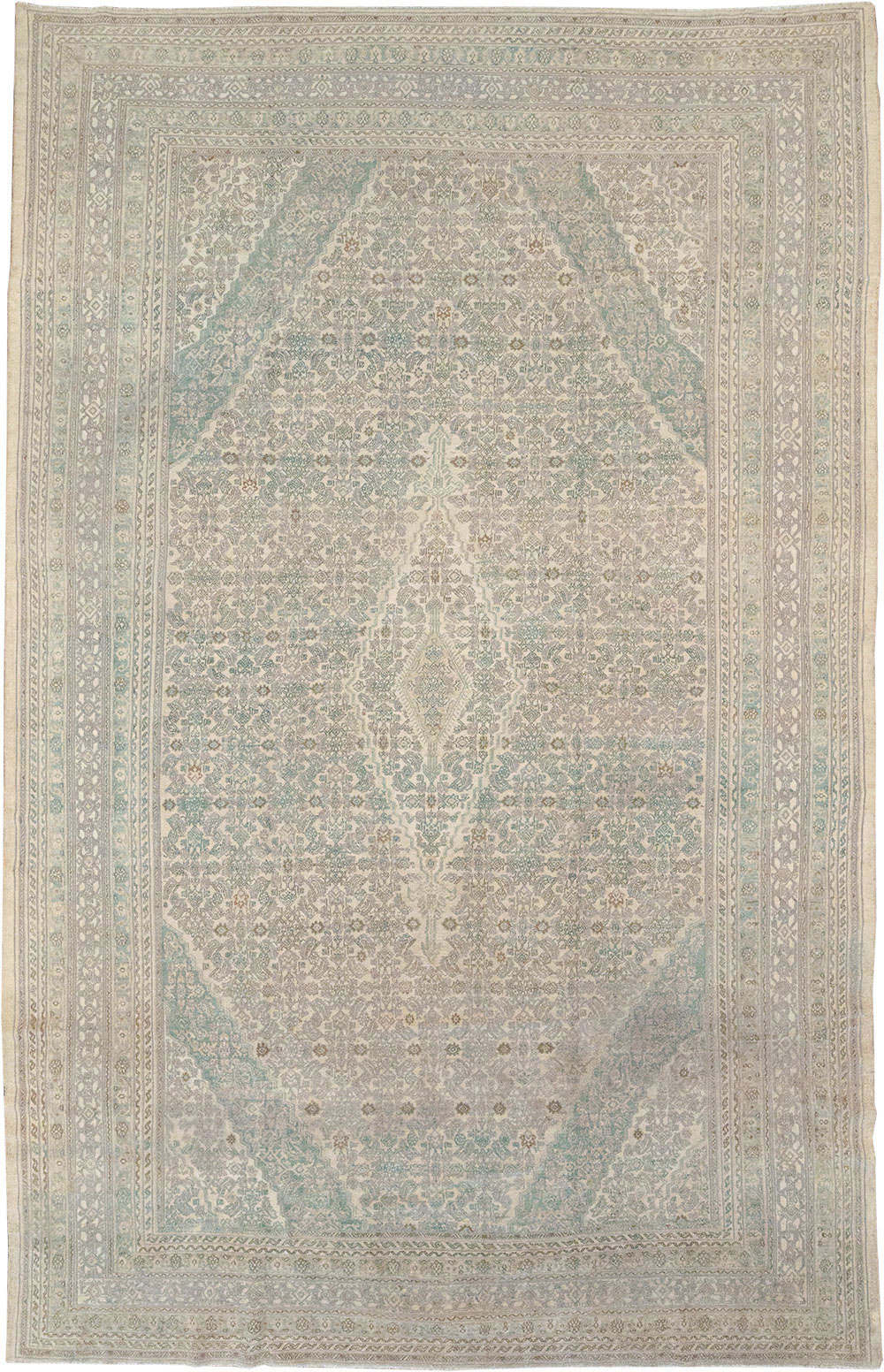 Vintage Persian Bibikabad Large Carpet, No.31640 - Galerie Shabab