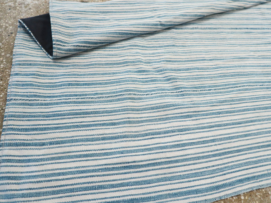 Vintage Turkish Flatweave Throw Rug, No.31662 - Galerie Shabab