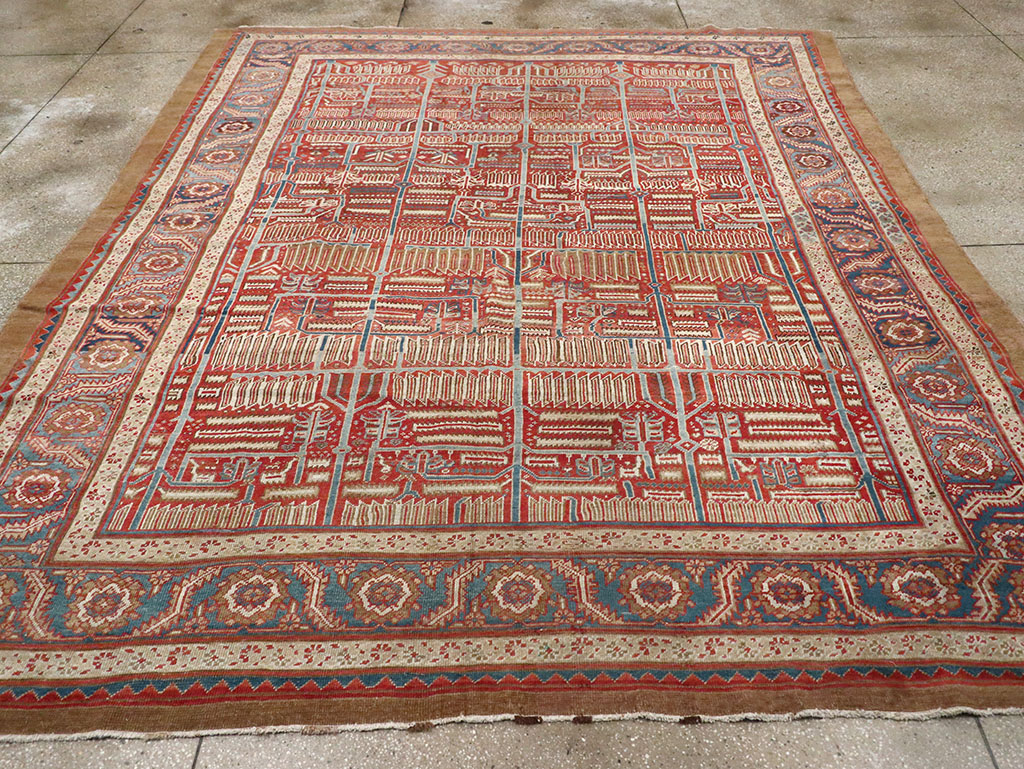 Antique Persian Bakshaish Room Size Carpet, No.31686 - Galerie Shabab