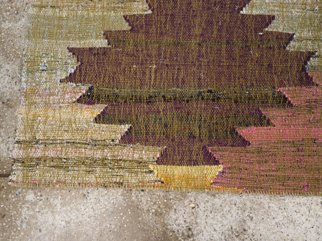 Modern Turkish Flatweave Runner, No.31697 - Galerie Shabab