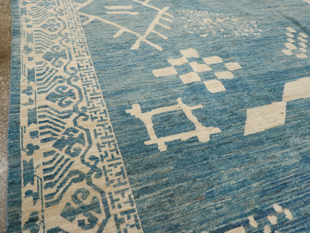 Modern East Turkestan Khotan Room Size Carpet, No.31714 - Galerie Shabab