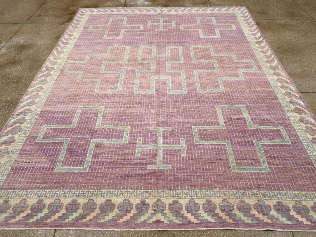 African Tuareg Inspired Modern East Turkestan Khotan Room Size Carpet, No.31720 - Galerie Shabab