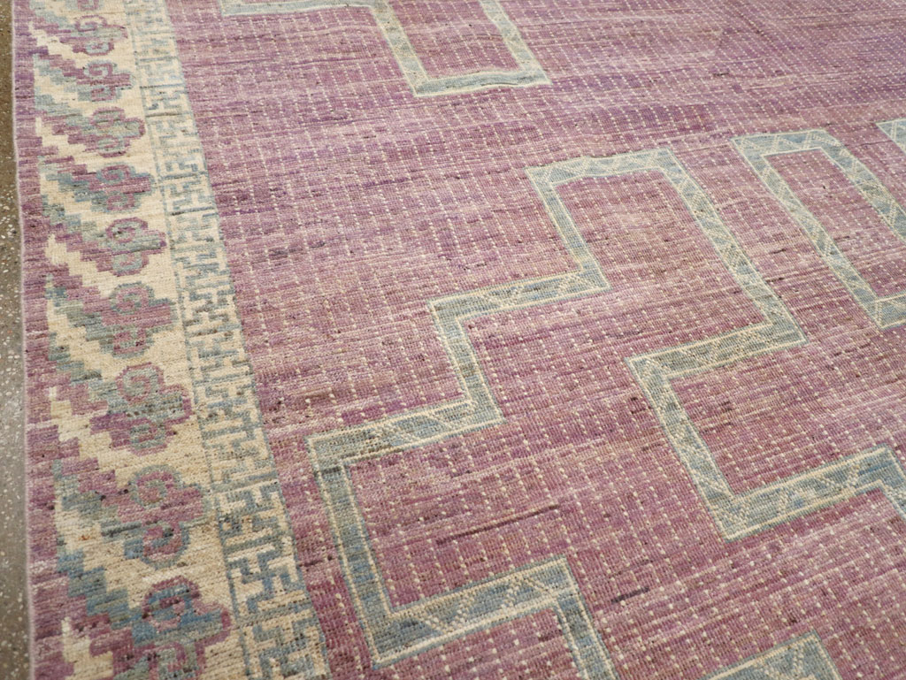 African Tuareg Inspired Modern East Turkestan Khotan Room Size Carpet, No.31720 - Galerie Shabab