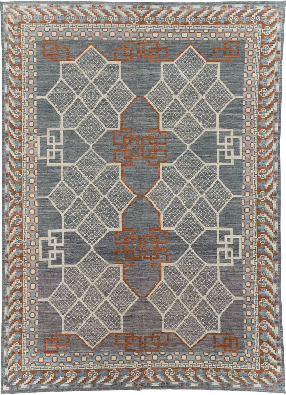 Modern East Turkestan Khotan Room Size Carpet, No.31730 - Galerie Shabab