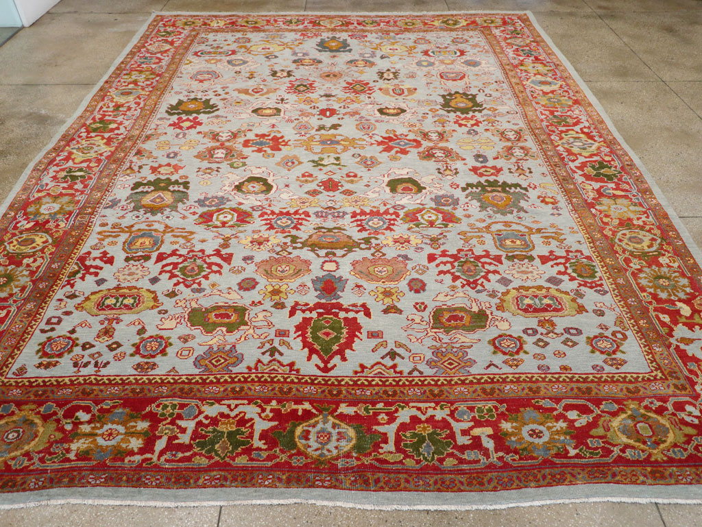 Antique Persian Mahal Large Room Size Carpet, No.31748 - Galerie Shabab