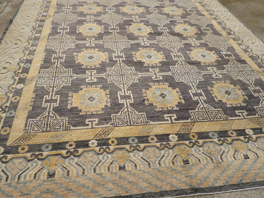 Modern East Turkestan Khotan Room Size Carpet, No.31767 - Galerie Shabab