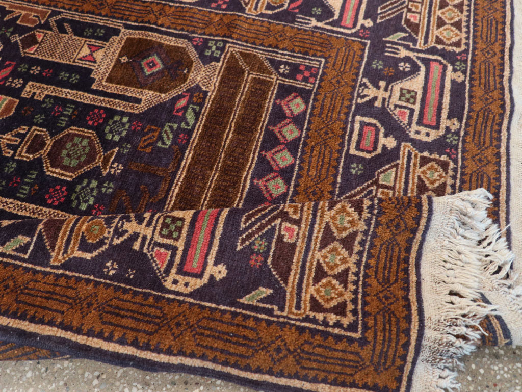 Vintage Afghan Pictorial War Rug, No.31785 - Galerie Shabab