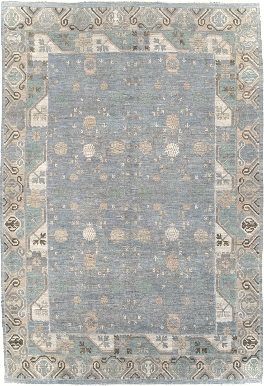Modern East Turkestan Khotan Room Size Carpet, No.31789 - Galerie Shabab