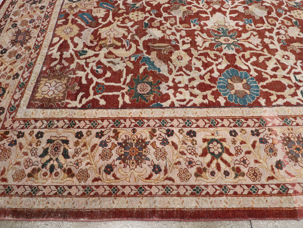 Antique Persian Mahal Oversize Carpet, No.31796 - Galerie Shabab