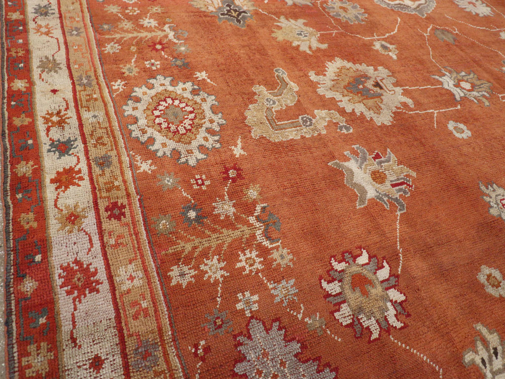 Antique Turkish Oushak Large Room Size Carpet, No.31818 - Galerie Shabab