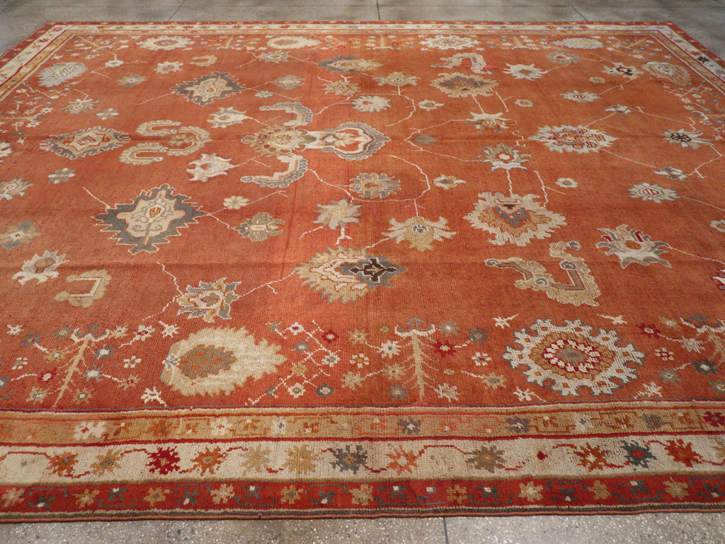 Antique Turkish Oushak Large Room Size Carpet, No.31818 - Galerie Shabab