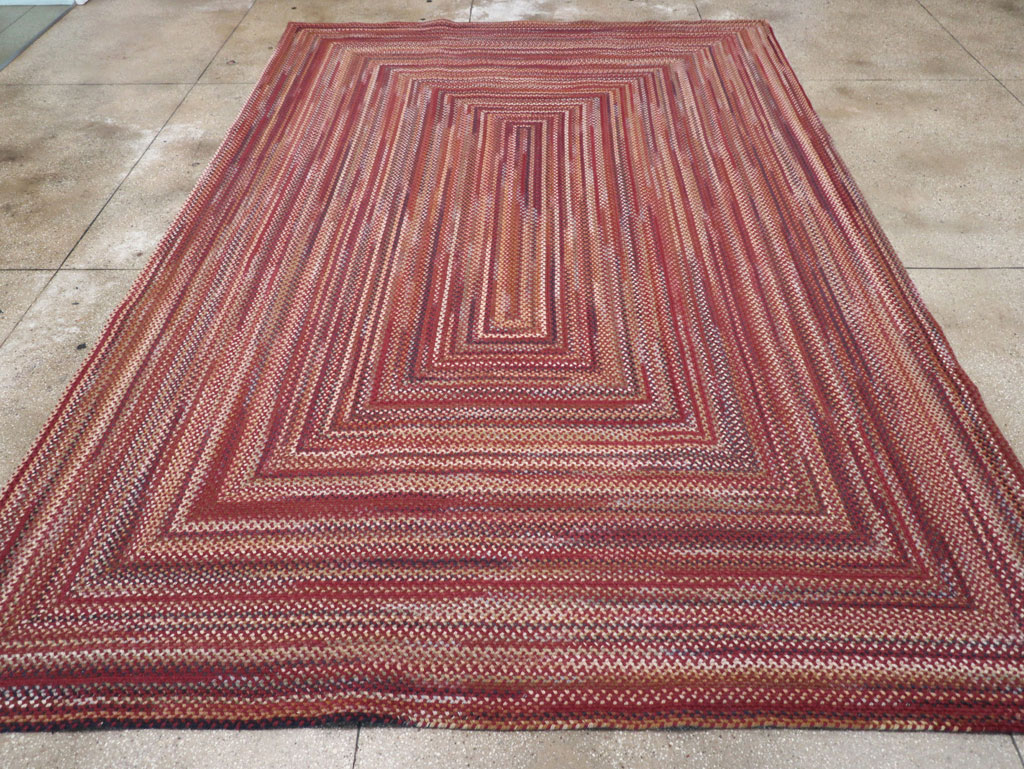 Modern American Braided Room Size Carpet, No.31821 - Galerie Shabab