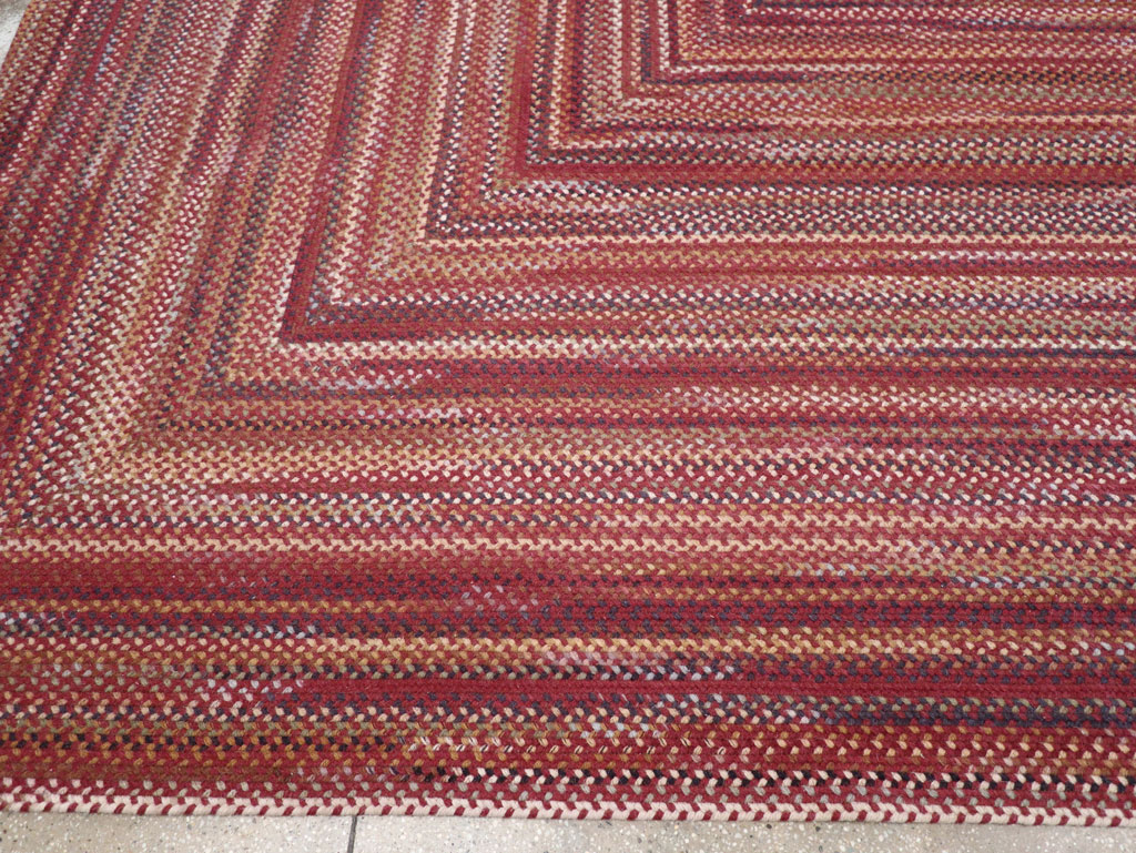 Modern American Braided Room Size Carpet, No.31821 - Galerie Shabab