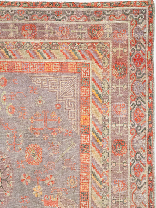 Antique East Turkestan Khotan Long and Narrow Carpet, No.31840 - Galerie Shabab