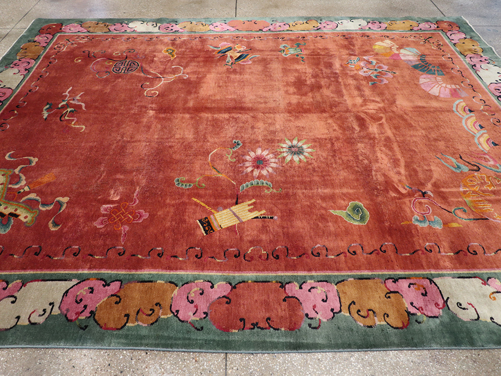 Vintage Chinese Art Deco Room Size Carpet, No.31885 - Galerie Shabab