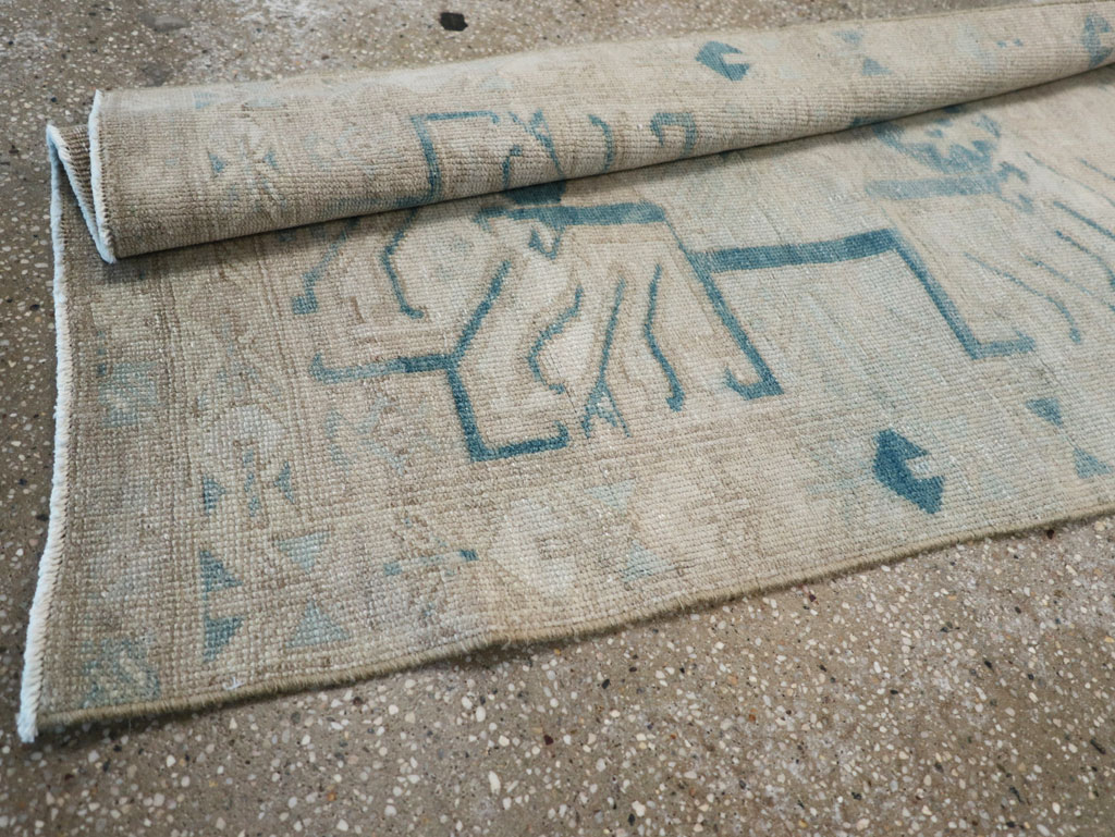 Vintage Persian Malayer Small Runner, No.31888 - Galerie Shabab