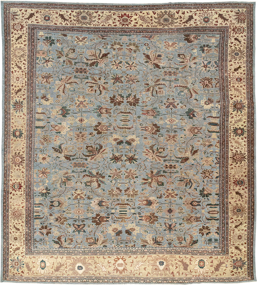 Antique Persian Mahal Large Room Size Carpet, No.31900 - Galerie Shabab