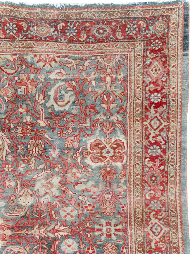 Antique Persian Bidjar Accent Rug, No.31933 - Galerie Shabab