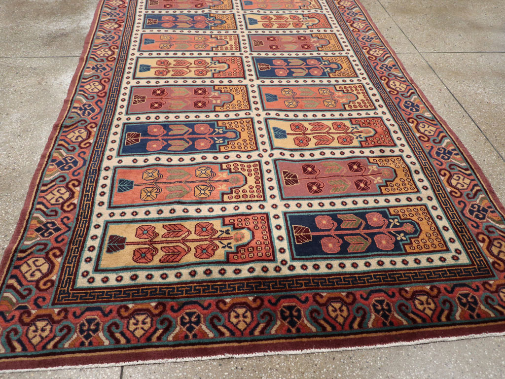 Vintage East Turkestan Khotan Accent Carpet, No.31937 - Galerie Shabab
