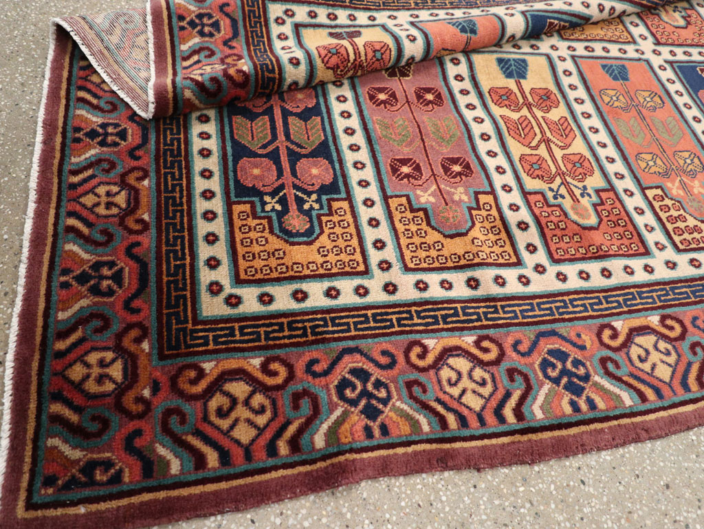 Vintage East Turkestan Khotan Accent Carpet, No.31937 - Galerie Shabab