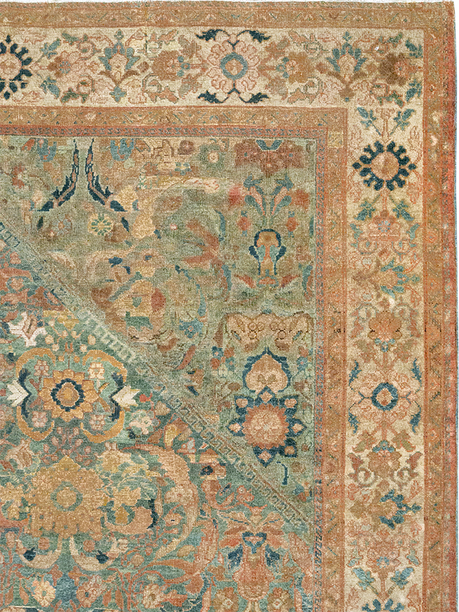 Antique Persian Mahal Room Size Carpet, No.31964 - Galerie Shabab