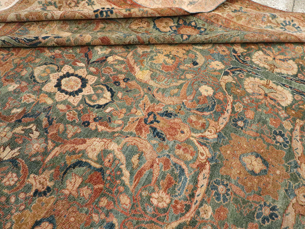 Antique Persian Mahal Room Size Carpet, No.31964 - Galerie Shabab